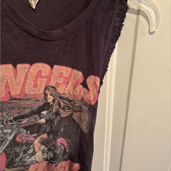 RARE Spell&the Gypsy Angels Ride High Distressed Sleeveless Tee - Picture 6 of 9